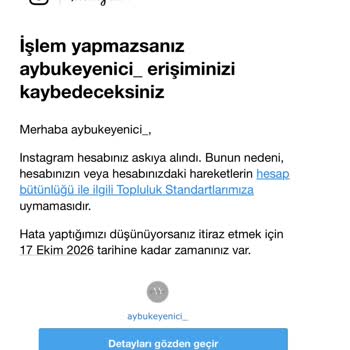 İşletme Ve Kişisel Instagram Hesaplarım Uyarısız Kapatıldı, İtirazım Reddedildi