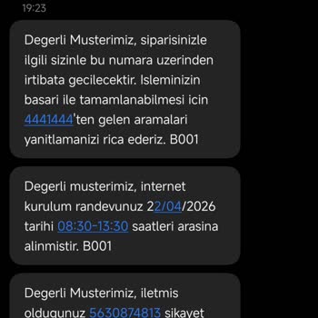 Fiber Kutusu Eksikliği Ve Sürekli Randevu Ertelemeleri Nedeniyle İnternet Hizmeti Alamama