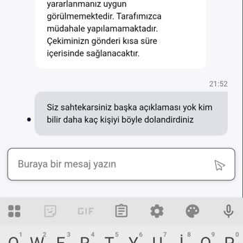 82.000 TL Kazancım Nedensiz Şekilde İptal Edildi Ve Açıklama İstiyorum
