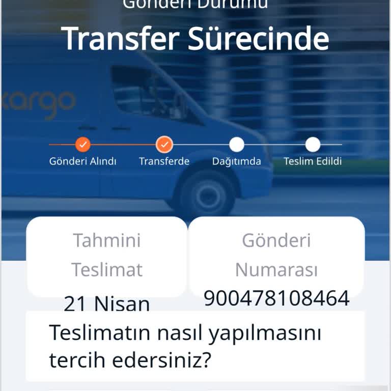 Yurtiçi Kargo Web Ve Uygulamada Teslimat Tercihi Değiştirme Sorunu