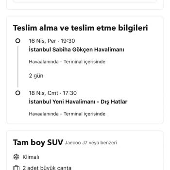 Avec Rent A Car Araç Teslim Etmedi ve Haksız Ücret Tahsil Etti