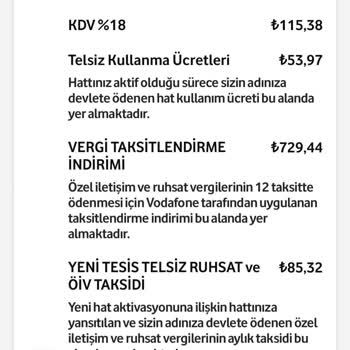 Vodafone Dijital Hat Kapatıldı, Haksız Vergi ve Fatura Kesintileri