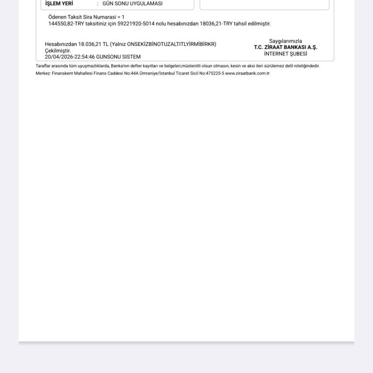 Ziraat Bankası’nın Aşırı Taksitli Kart Borç Yapılandırması Emekli Maaşımı Bloke Etti