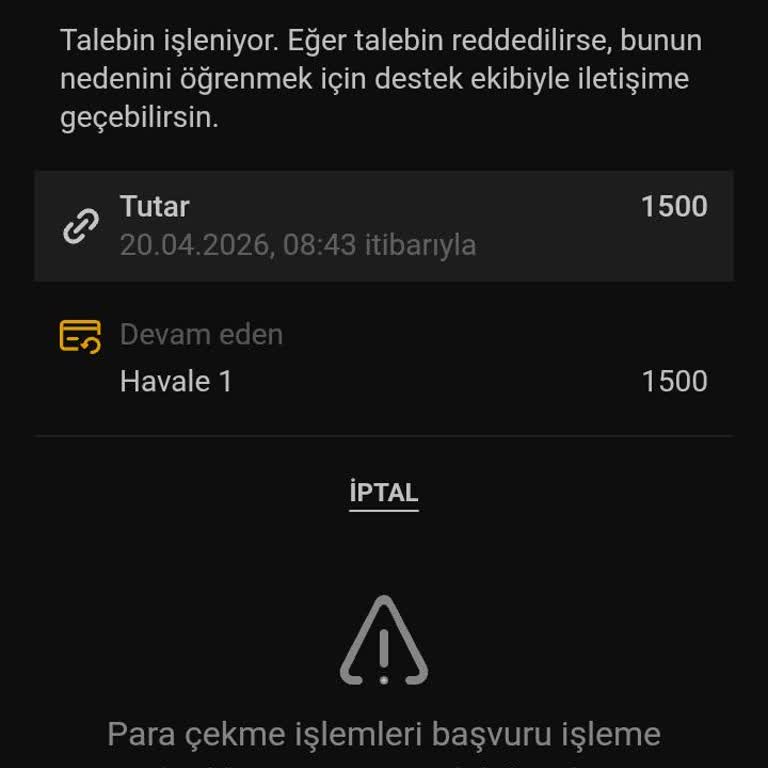 Pinco Sitesinde Çekim Talebinin Gecikmesi Mağduriyet Oluşturdu