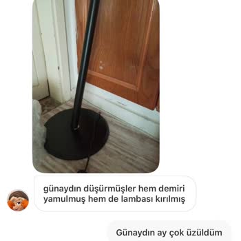 Yurtiçi Kargo Kırılacak Lambaderi Hasarlı Teslim Etti