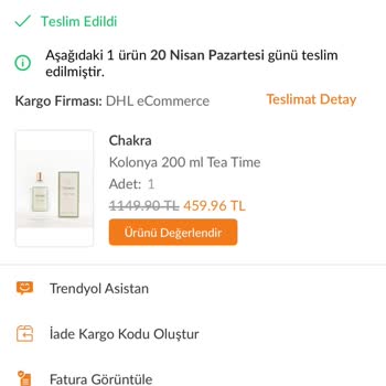 Sızdıran Kolonya Şişesi Ve Hasarlı Paketleme