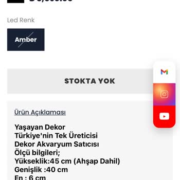 Poyel Decor Balığa Uygun Olmayan Akvaryum