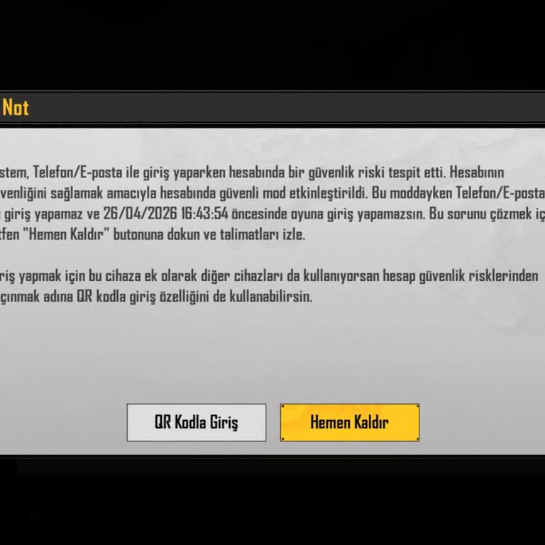 Haksız Ban Aldığım PUBG Mobile Hesabım İçin Şikayet