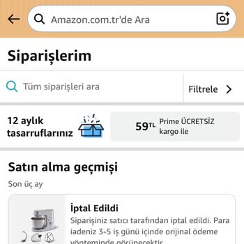 Amazon’da Gerekçesiz Sipariş İptali Ve Ödeme İadesi Talebi