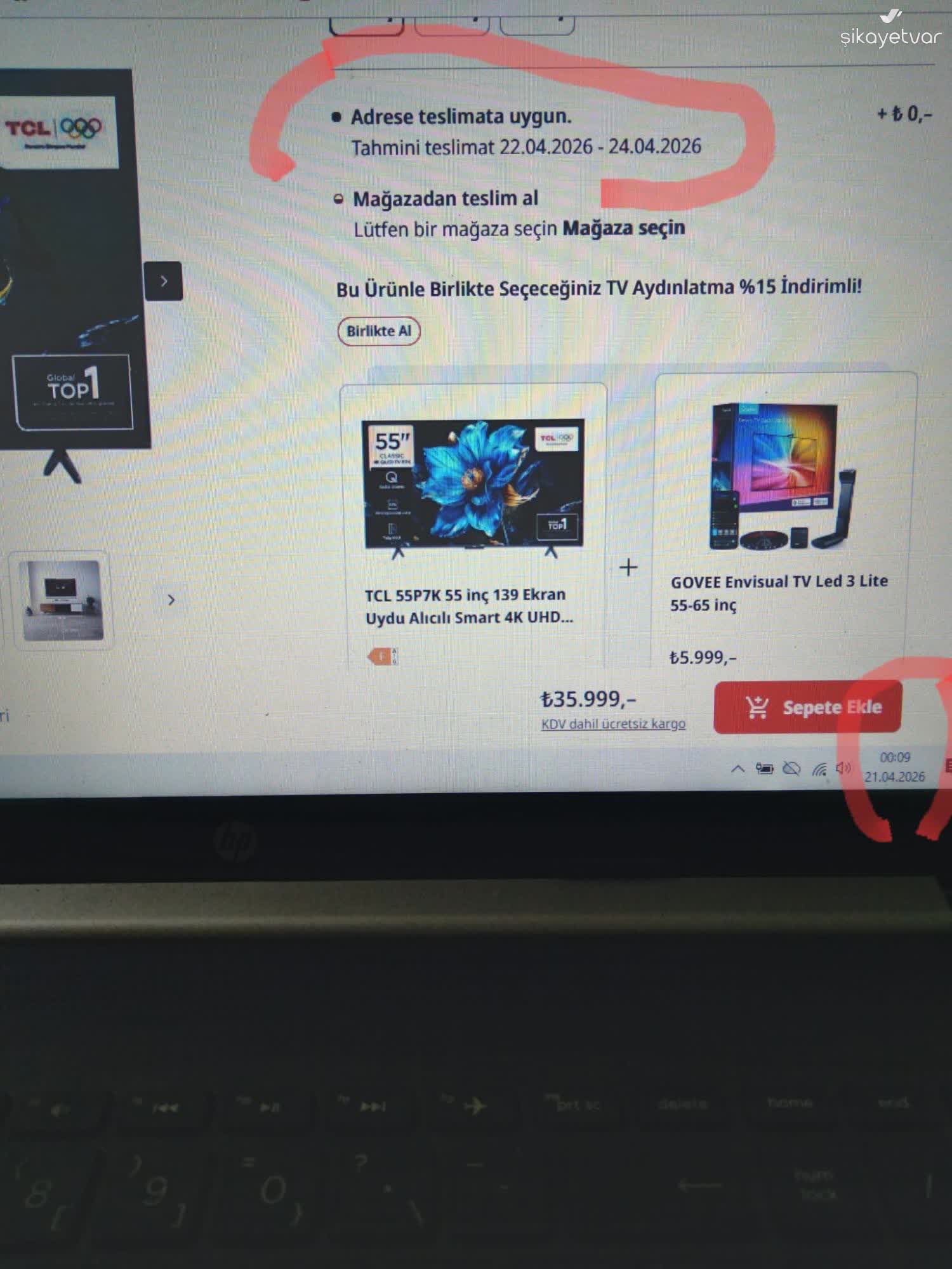 Söz Verilen Teslim Tarihi Aşılmış Media Markt'ta Cevapsız Müşteri