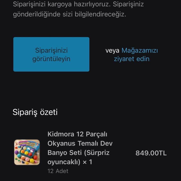 Kidmora Ödenen Banyo Seti Teslim Edilmedi ve İade Talebi