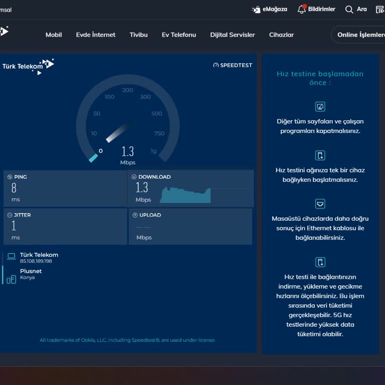 Altyapı Sorunu Nedeniyle Sürekli İnternet Kesintisi Ve Düşük Hız
