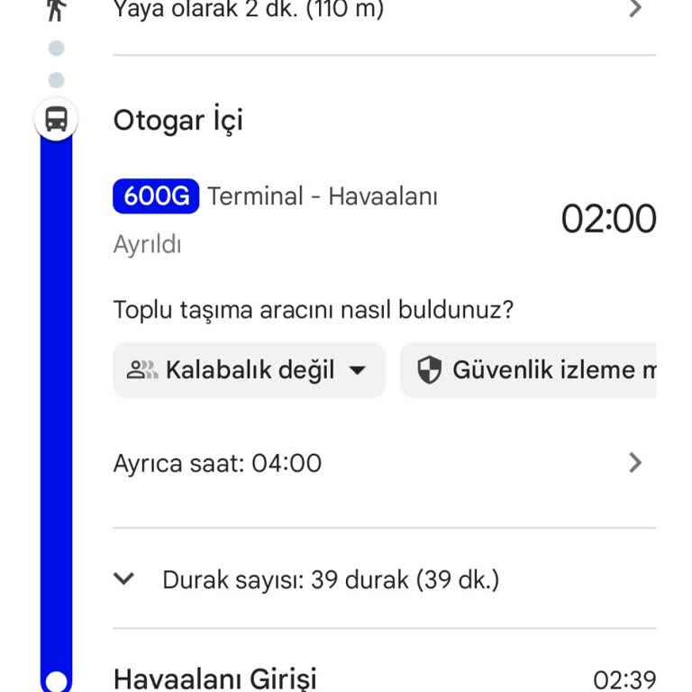 Enver Geçgel Turizm Otobüs Gecikmesi ve Yanıltıcı Güzergah Bilgisi Nedeniyle Uçuşa Kaçırılma