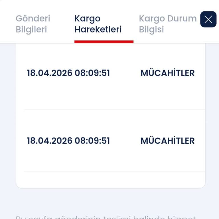Aras Kargo Adana Mücahitler Şubesinde Kargo Beklemede