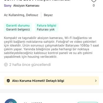 Dolap’ta Yanıltıcı İlan Ve Arızalı Kamera Satışıyla Mağdur Oldum