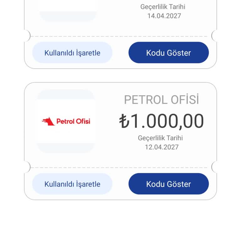Petrol Ofisi Setcard Kuponunun Araçta Tanımlanmaması