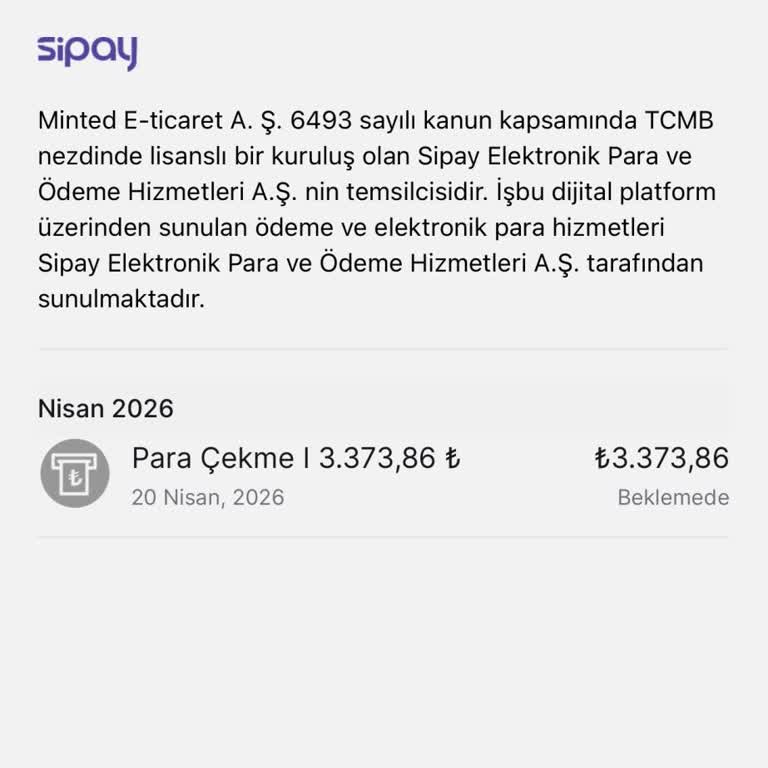 Satış İşlemi Beklemede, Bakiyem Hesaba Yansımıyor Ve Destek Cevapsız