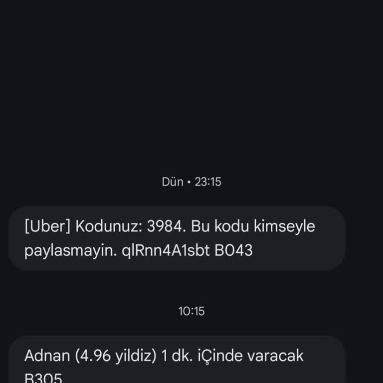 Uber'den Aldığım Yetkisiz SMS Ve Telefon Numaramın Yanlış Hesaba Bağlanması