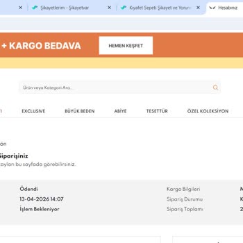 Stokta Olmayan Ürün Satışı Ve Kartıma Geri Ödeme Sorunu