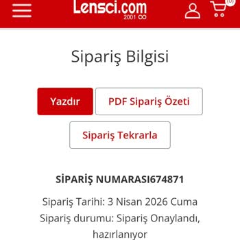 Teslim Edilmeyen Lens Siparişi Ve Sürekli Gecikme Şikayeti