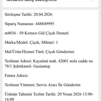 Eksik Gül Teslimatı Ve Yetersiz Telafi Teklifi