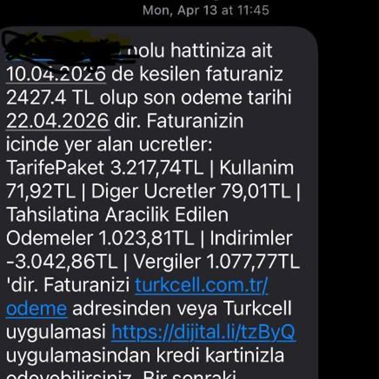 İki Günlük Kullanımda 2.427 TL Haksız Faturalandırma
