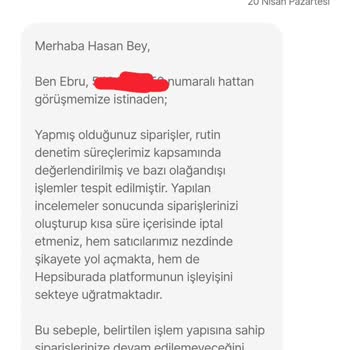Hepsiburada Hesabımda Açıklamasız Kısıt Ve Sipariş Verememe Sorunu