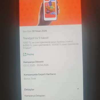 Kampanya Kapsamındaki 9 Taksit Seçeneği Uygulanmadı