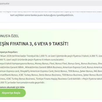 Kampanya Kapsamındaki 9 Taksit Seçeneği Uygulanmadı