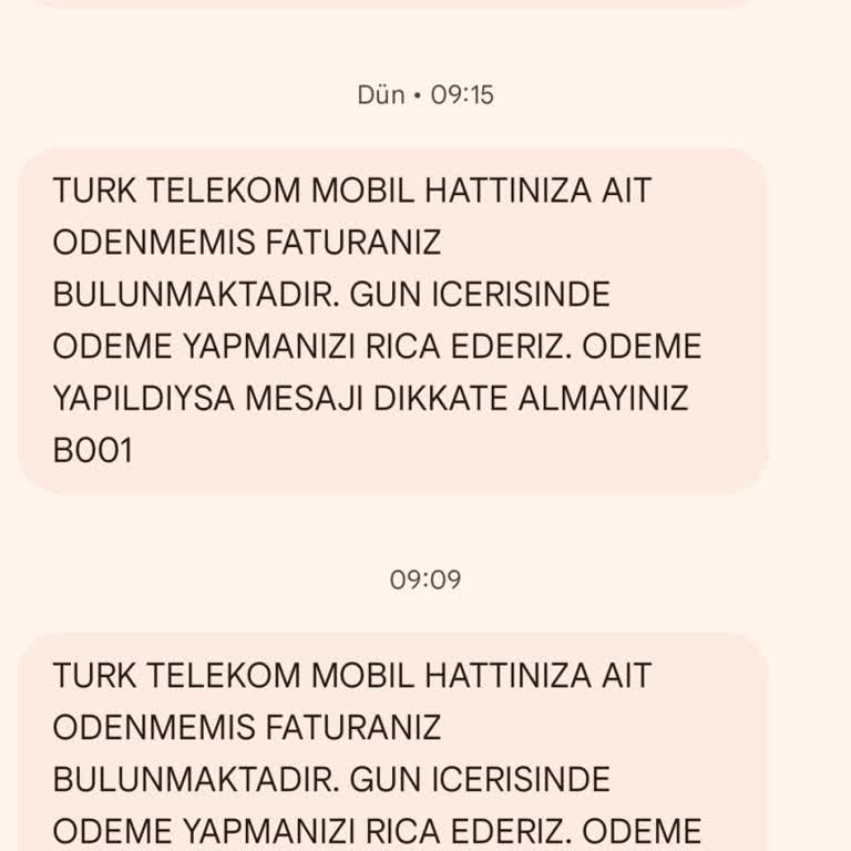 Ödenmiş Faturalarım İçin Hâlâ Borç Uyarısı SMS’leri Alıyorum