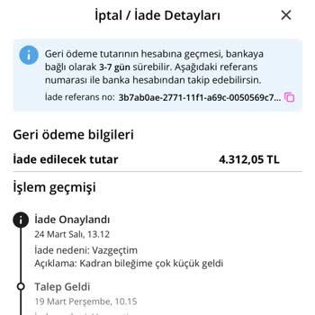 İade Edilen Ürün İçin 722 TL’lik Taksit Bildirimi Hatalı