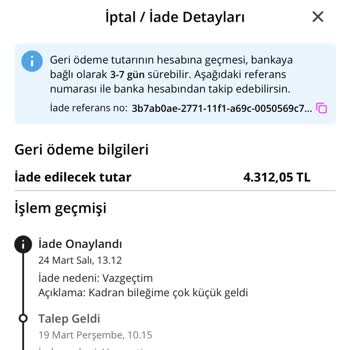 İade Edilen Ürün İçin 722 TL’lik Taksit Bildirimi Hatalı