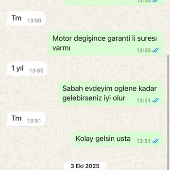 Arçelik Yetkili Servisi Kullanan Sahte Firma Ve Ücretsiz Motor Değişimi Talebi