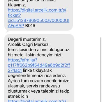Arçelik Yetkili Servisi Kullanan Sahte Firma Ve Ücretsiz Motor Değişimi Talebi
