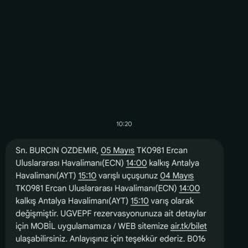 İzinsiz Erken Uçuş Değişikliği Ve Artan Bilet Fiyatı