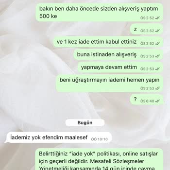 Duenca.com’da Satın Alınan Pantolonda İade Reddi Ve 1.499 TL Geri Ödeme Talebi