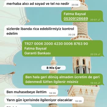 İade Edilen 2.650 TL Ödeme Gecikmesi Ve Müşteri Mağduriyeti
