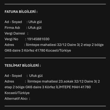 Adres Yetersizliği Gibi Yanıltıcı Sebeple Kargo Geri Götürüldü Ve Açıklama Talep Ediyorum