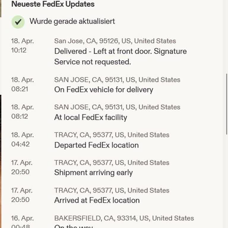 Etsy Bestellung 4023316065 Nicht Geliefert – FedEx Tracking Nummer Falsch