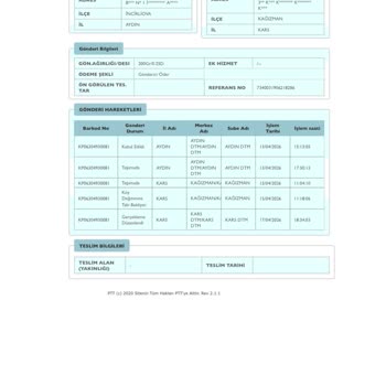 PTT Kargo’da Tıbbi Malzeme Gönderisinin 10 Günlük Gecikmesi Ve Sağlık Riski