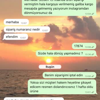 Sipariş Kargoya Verilmedi, Müşteri Hizmetlerinden Yanıt Yok