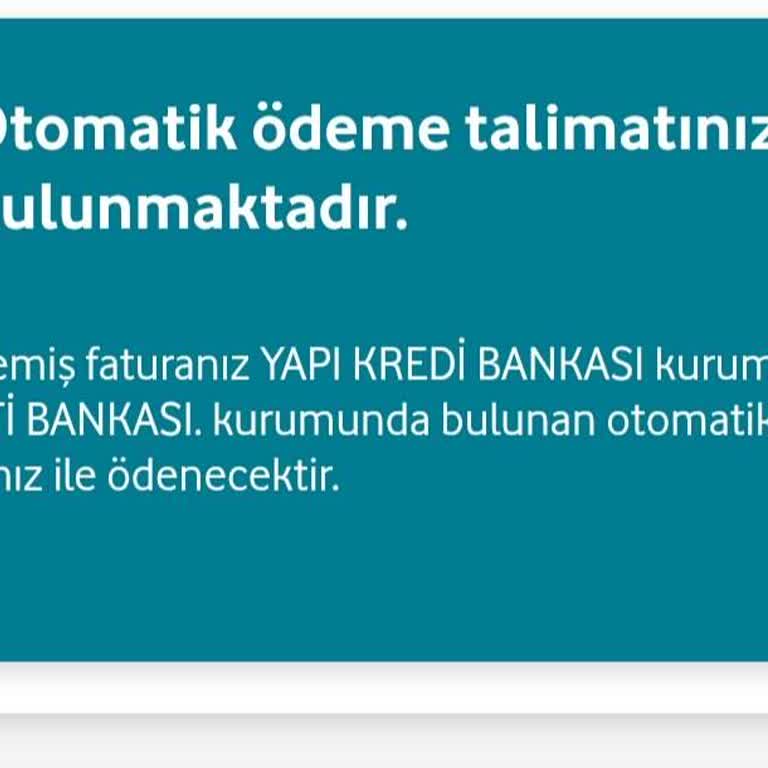 Eski Ve İptal Edilmiş Otomatik Ödeme Talimatları Sistemde Aktif Görülüyor, Yeni Talimat Verilemiyor