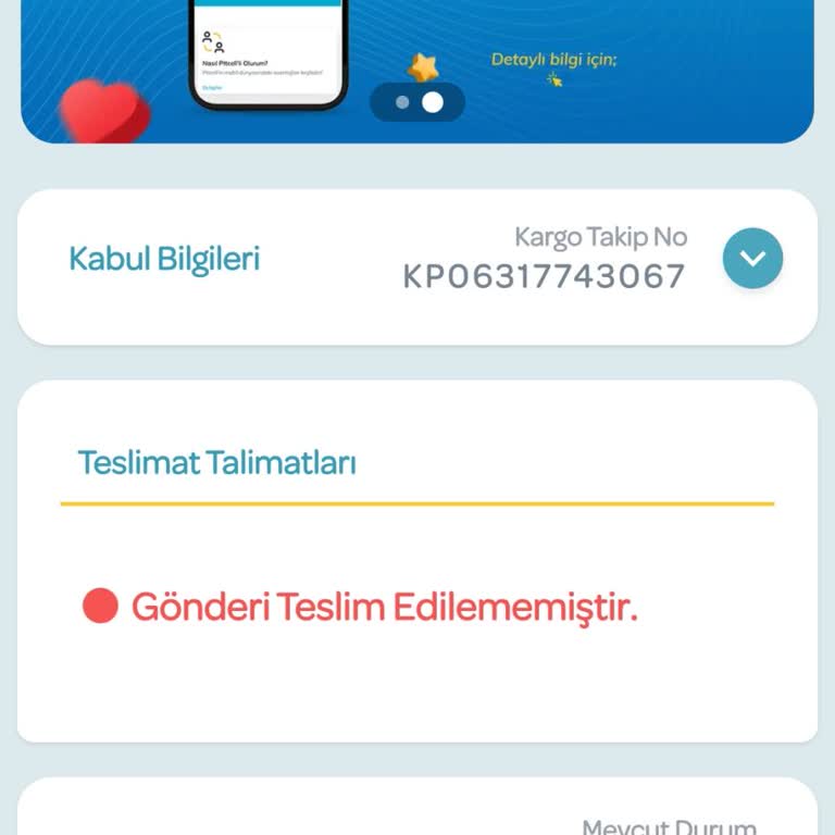 Evde Olduğum Halde Teslimat Yapılmadı, Şubeden Alınması İstendi