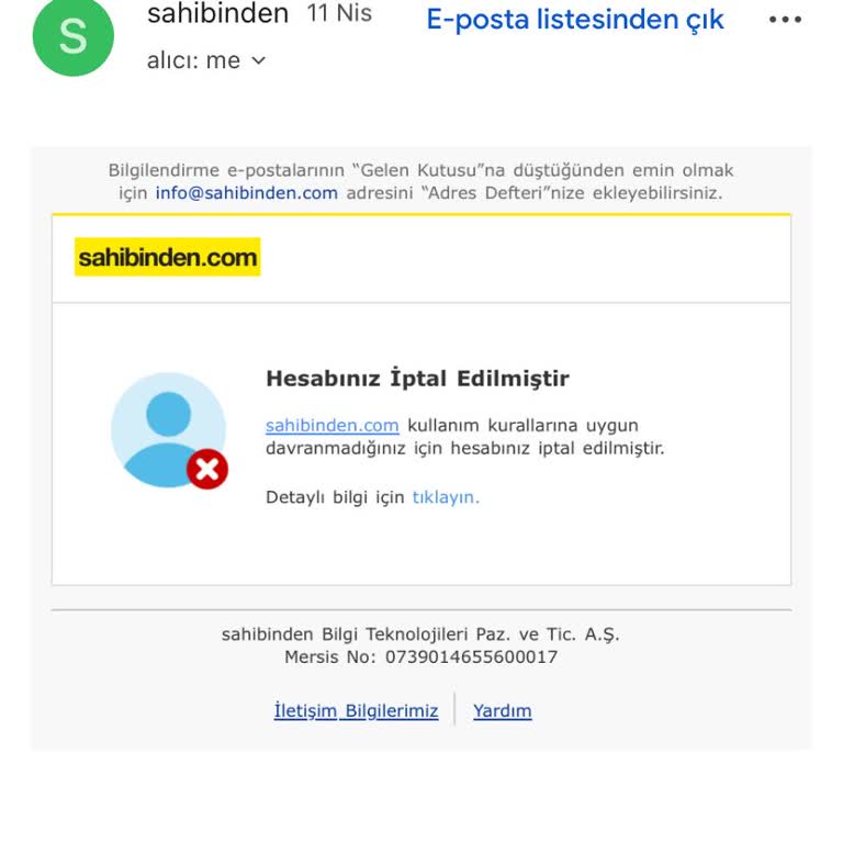 Açıklama Olmadan Hesabım Kapatıldı Ve İşlerim Durma Noktasına Geldi