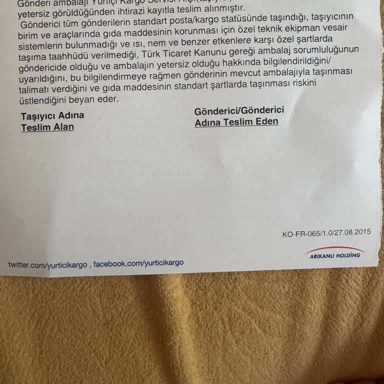 Fethiye Likya Şubesinde Ambalaj Yeterli Olmasına Rağmen Kayıt Belgesi Alındı