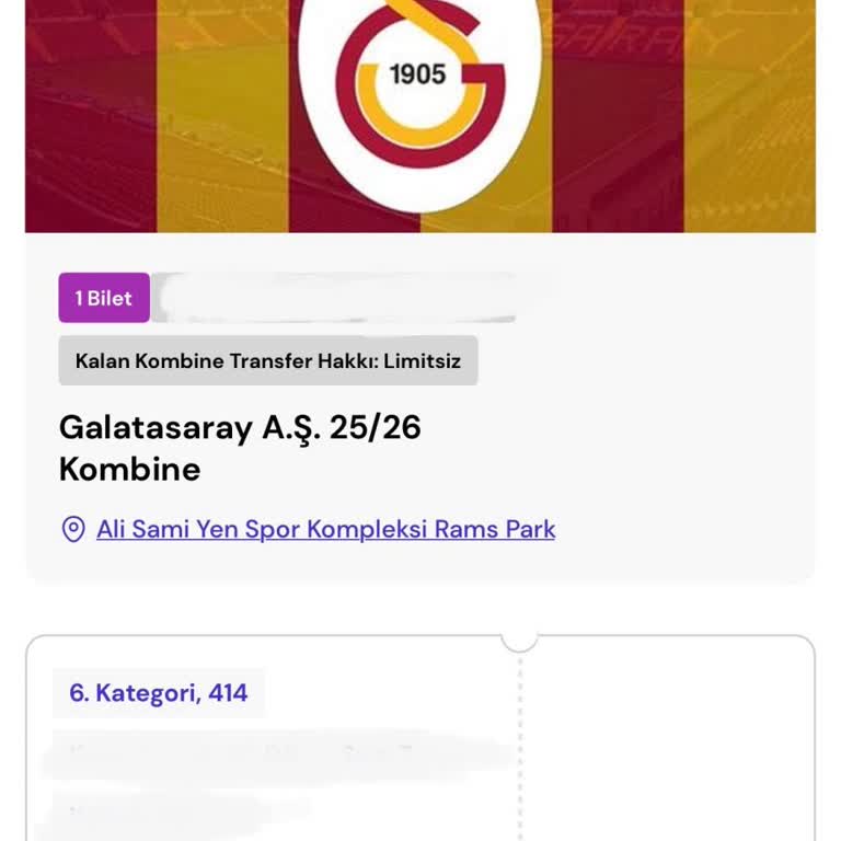 Passo'da Bilet Devir Sorunu: Galatasaray Kombine Bileti Görünmüyor
