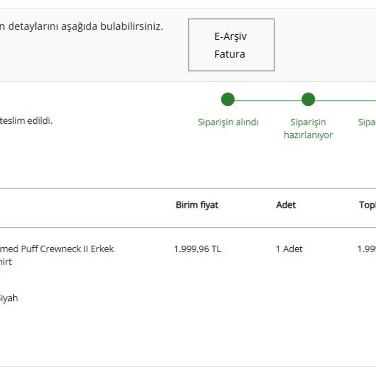 Teslim Edildi Deyip Kayıp Olan Sweatshirt İçin Şikayet