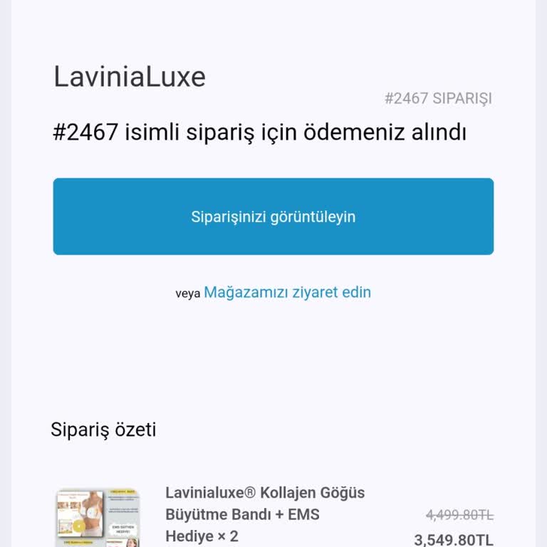 Kolajen Göğüs Bandı Siparişimin Teslim Edilmemesi Ve Ücret İadesi Talebi