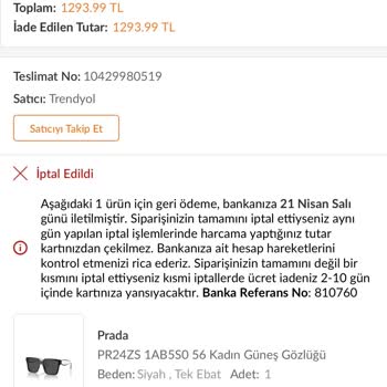 Trendyol Yanlış Fiyat Nedeniyle Siparişimi İptal Etmesi Mağduriyet Yarattı