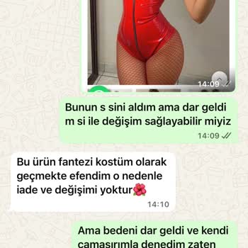 Bodysuit İç Çamaşırı Kategorisi İddiası Beden Değişimi Talebini Engelledi